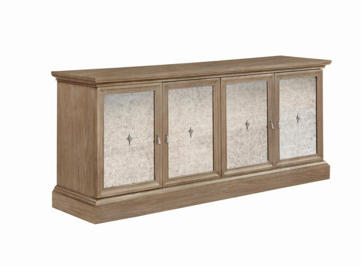 Brockway - 4 - Door Dining Sideboard Buffet Cabinet - Barley Brown Buffets modern furniture Contempo Furniture