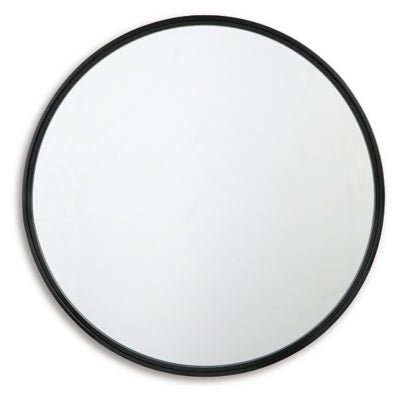 Brocky Accent Mirror - Black | Ashley Furniture