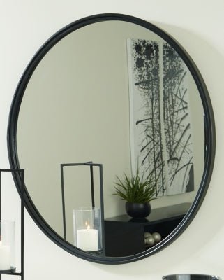 Brocky Accent Mirror - Black Accent Mirror modern furniture Contempo Furniture