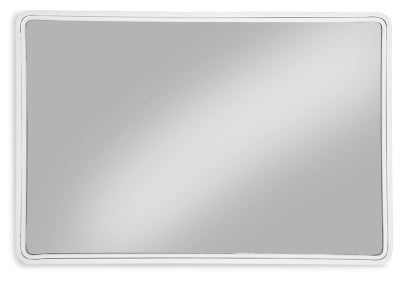 Brocky Accent Mirror - White Accent Mirror modern furniture Contempo Furniture