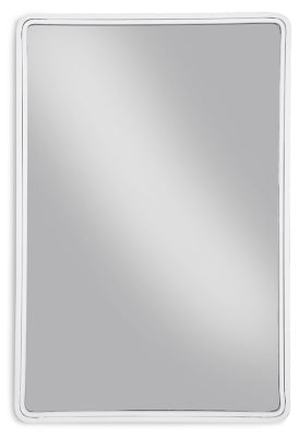 Brocky Accent Mirror - White Accent Mirror modern furniture Contempo Furniture
