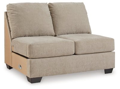 Brogan Bay Armless Loveseat - Light Brown Stationary Loveseat modern furniture Contempo Furniture