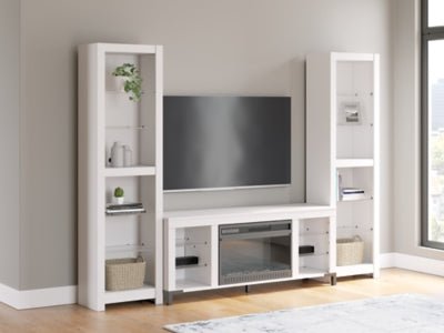 Brollevi 3 - Piece Entertainment Center - White Entertainment Centers modern furniture Contempo Furniture