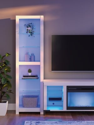 Brollevi 3 - Piece Entertainment Center - White Entertainment Centers modern furniture Contempo Furniture