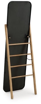 Bronick Floor Mirror - Black Floor Mirror modern furniture Contempo Furniture