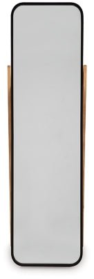 Bronick Floor Mirror - Black Floor Mirror modern furniture Contempo Furniture
