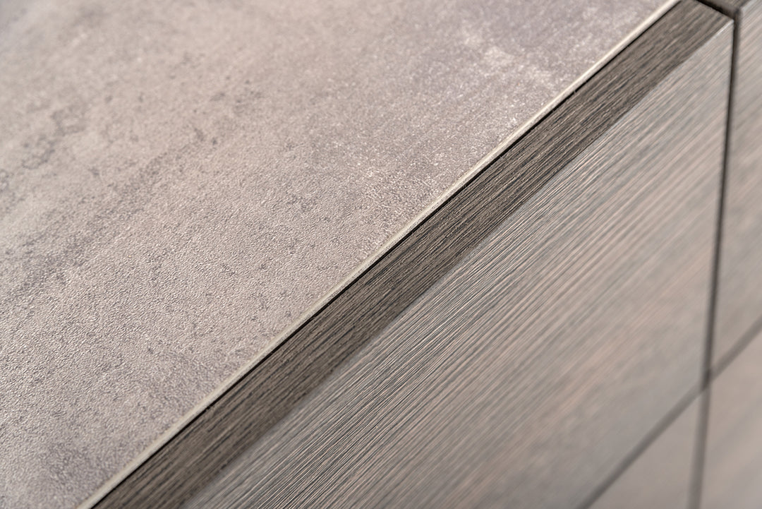 Bronx Italian Modern Faux Concrete & Grey Bedroom Set