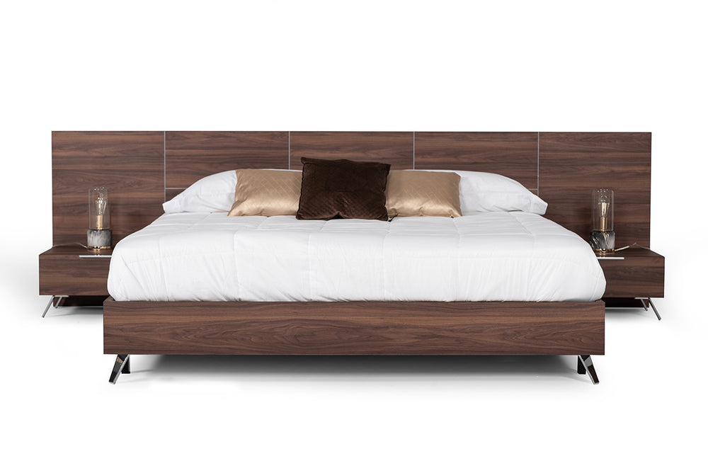 Brooklyn Italian Modern Walnut Nightstand - View 7