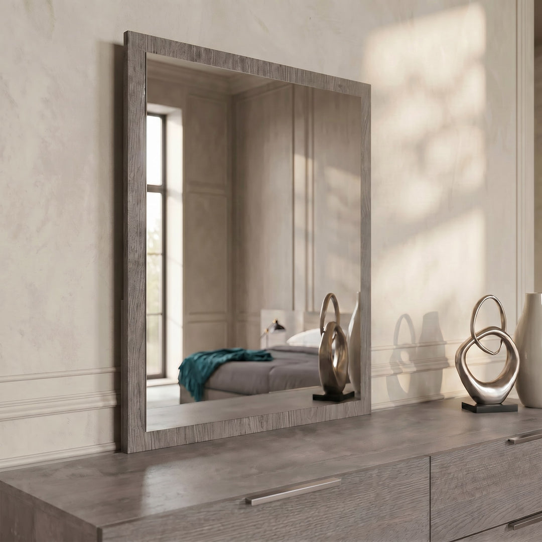 Bronx Italian Modern Grey Mirror