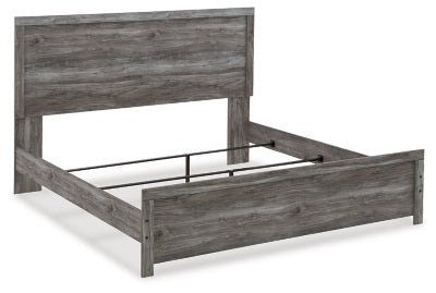 Bronyan King Panel Bed - Dark Gray Panel Bed modern furniture Contempo Furniture