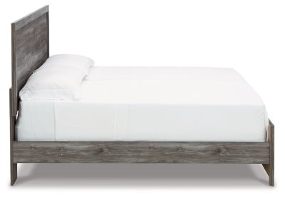 Bronyan King Panel Bed - Dark Gray Panel Bed modern furniture Contempo Furniture