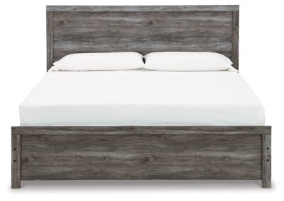 Bronyan King Panel Bed - Dark Gray Panel Bed modern furniture Contempo Furniture