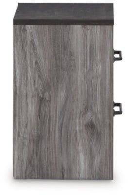 Bronyan Nightstand - Dark Gray Accent Nightstand modern furniture Contempo Furniture