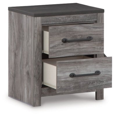 Bronyan Nightstand - Dark Gray Accent Nightstand modern furniture Contempo Furniture