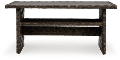 Brook Ranch Outdoor Multi - use Table - Dark Brown Dining Table modern furniture Contempo Furniture