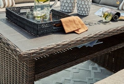 Brook Ranch Outdoor Multi - use Table - Dark Brown Dining Table modern furniture Contempo Furniture