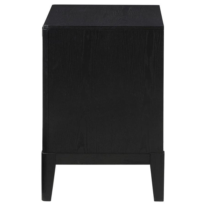 Brookmead - 2 - Drawer Nightstand - Black Accent Nightstand modern furniture Contempo Furniture