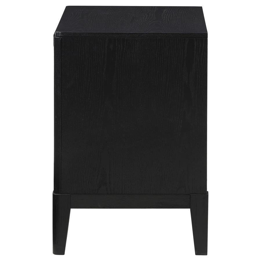 Brookmead - 2 - Drawer Nightstand - Black Accent Nightstand modern furniture Contempo Furniture