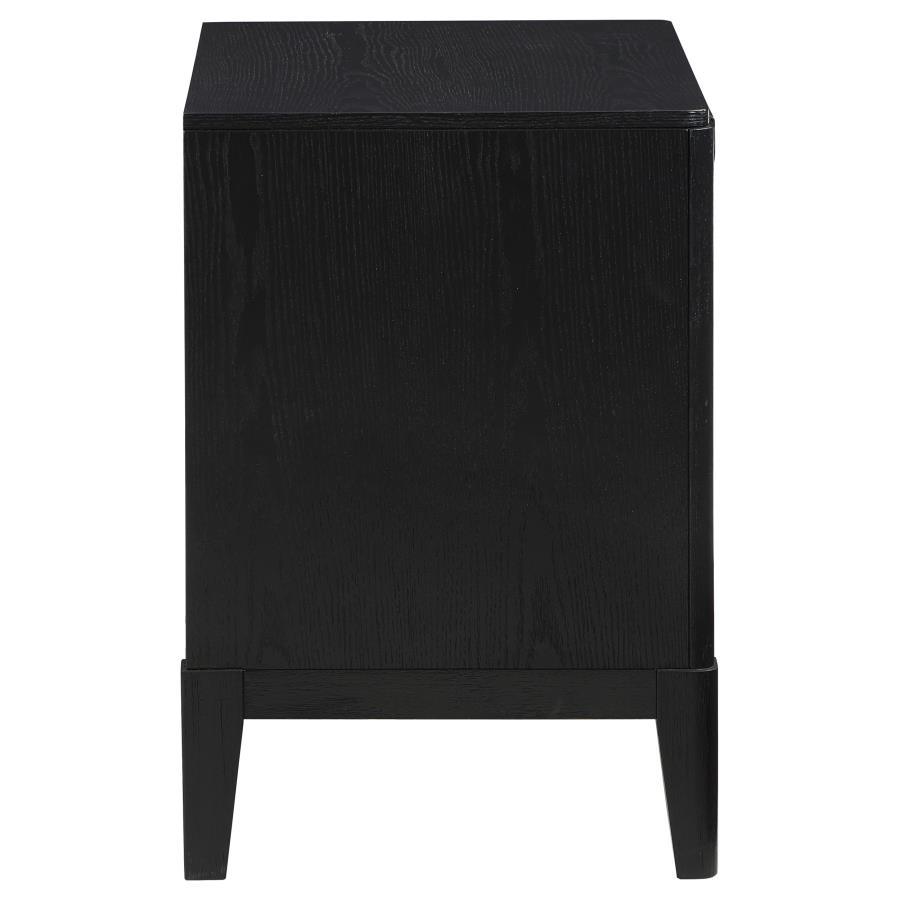 Brookmead - 2 - Drawer Nightstand - Black Accent Nightstand modern furniture Contempo Furniture