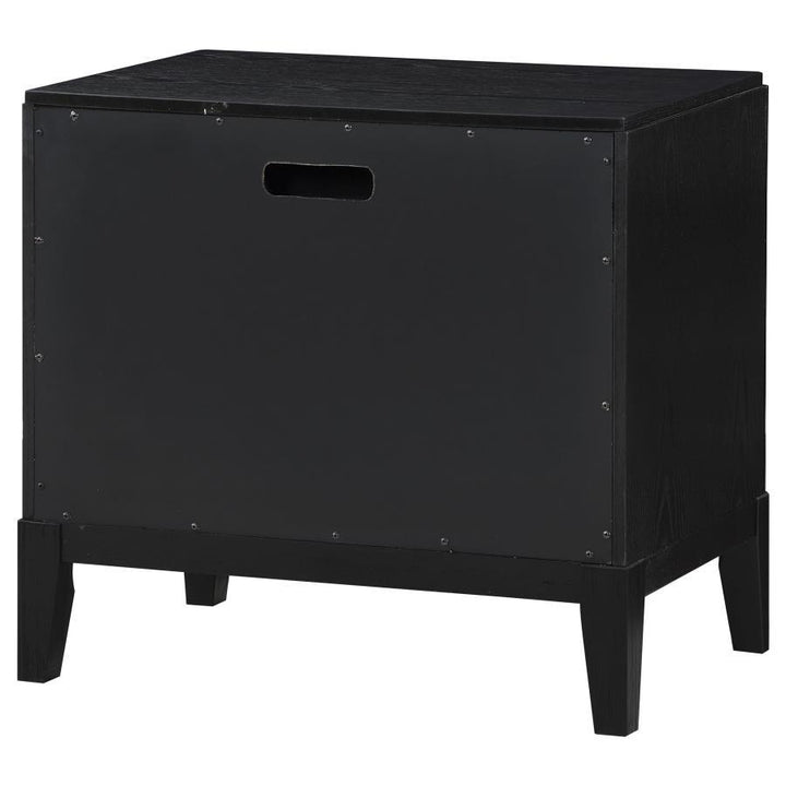 Brookmead - 2 - Drawer Nightstand - Black Accent Nightstand modern furniture Contempo Furniture