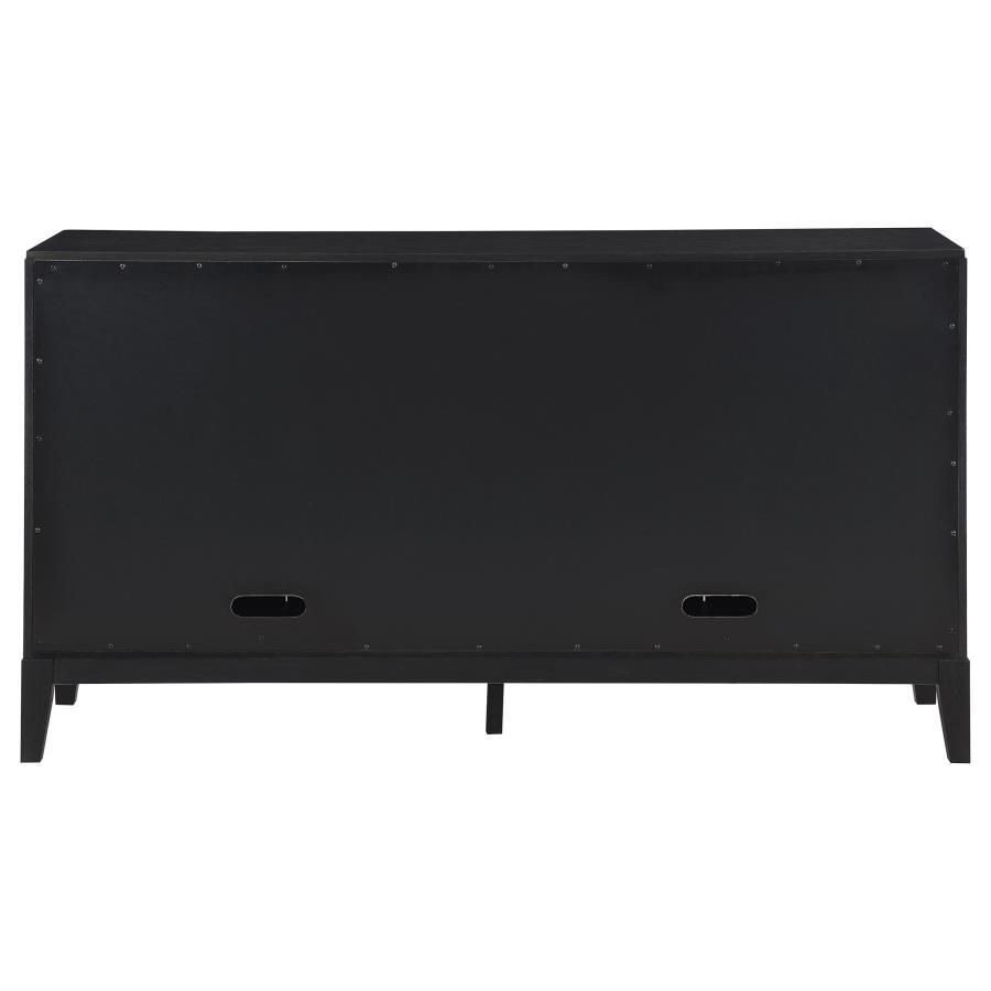 Brookmead - 4 Door Sideboard Buffet Storage Cabinet - Black Buffets modern furniture Contempo Furniture