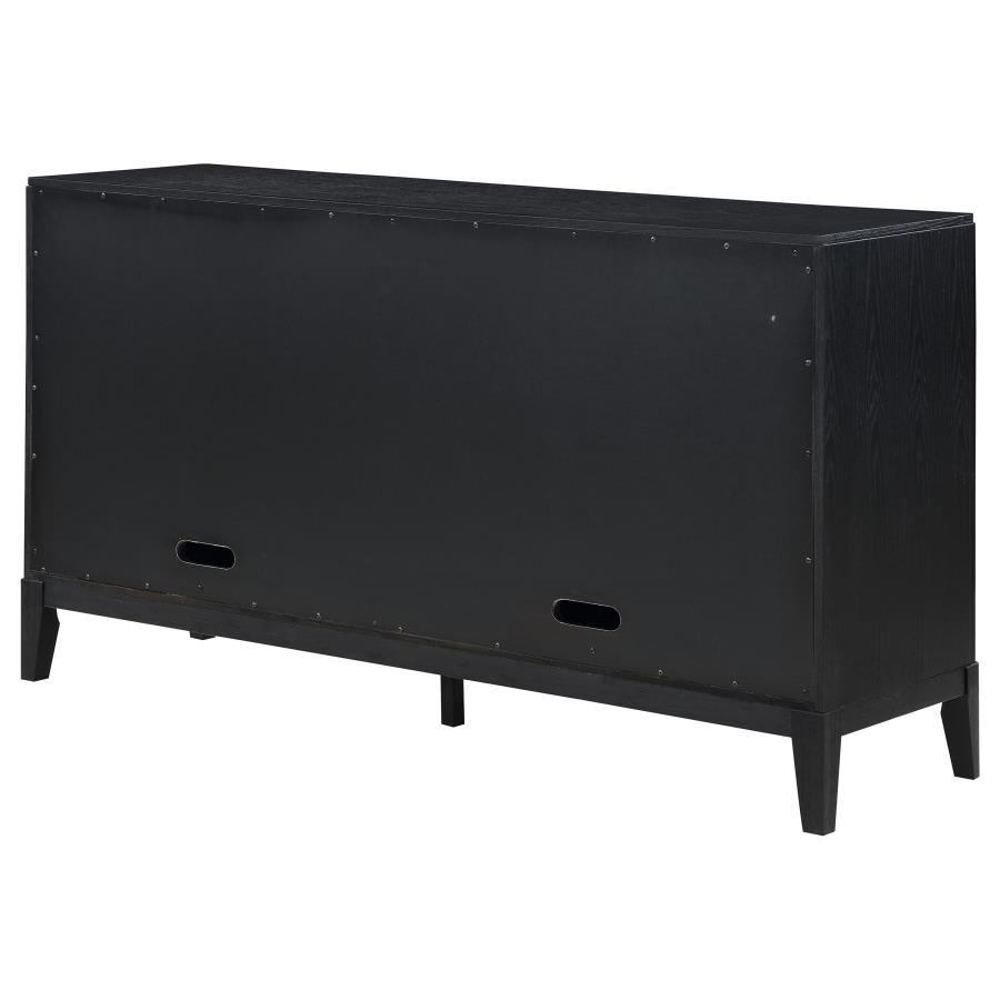 Brookmead - 4 Door Sideboard Buffet Storage Cabinet - Black Buffets modern furniture Contempo Furniture
