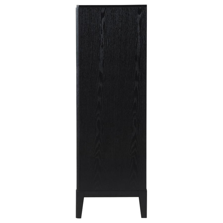 Brookmead - 5 - Drawer Bedroom Chest - Black Accent Chest modern furniture Contempo Furniture