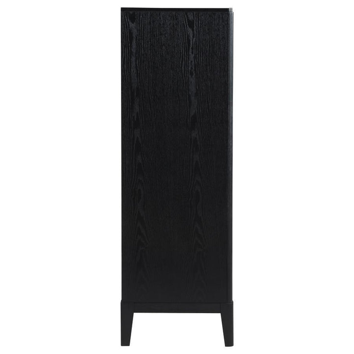 Brookmead - 5 - Drawer Bedroom Chest - Black Accent Chest modern furniture Contempo Furniture