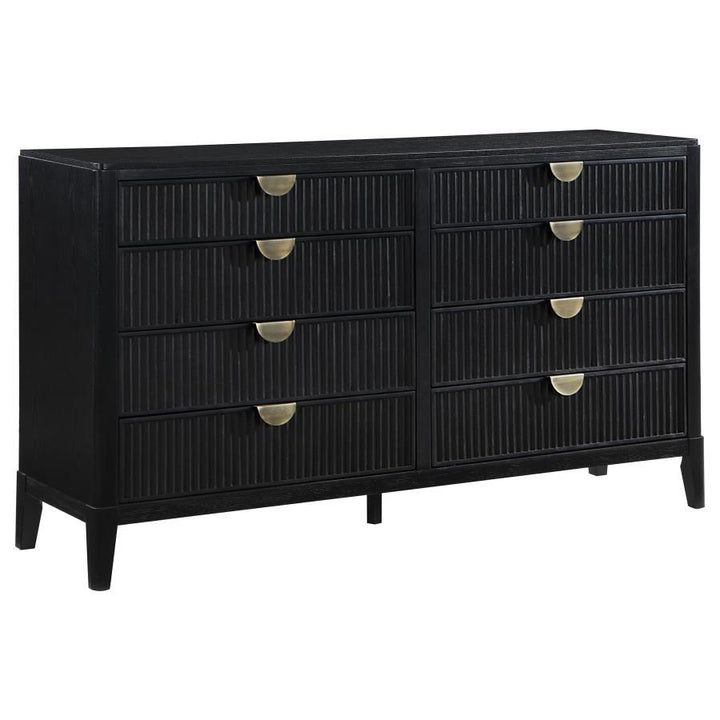 Brookmead - 8 - Drawer Dresser - Black Dressers modern furniture Contempo Furniture