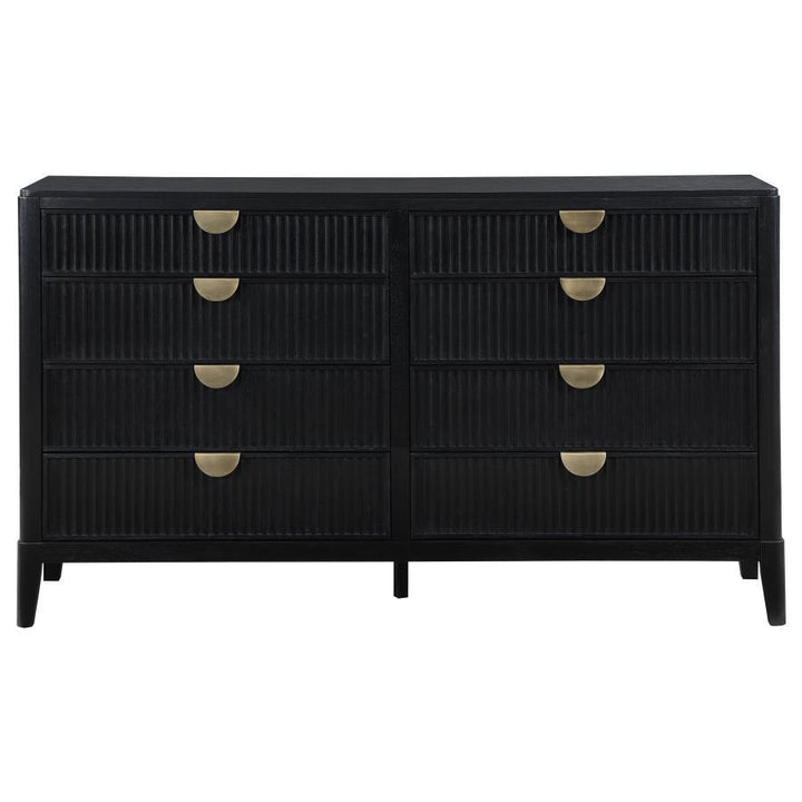 Brookmead - 8 - Drawer Dresser - Black Dressers modern furniture Contempo Furniture