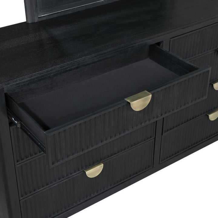 Brookmead - 8 - Drawer Dresser - Black Dressers modern furniture Contempo Furniture