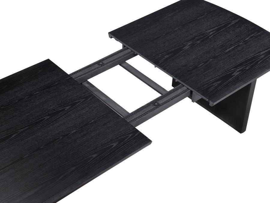 Brookmead - Extension Leaf Dining Table - Black Dining Table with Extension modern furniture Contempo Furniture