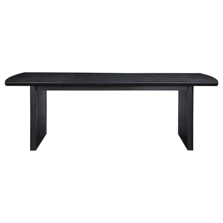 Brookmead - Extension Leaf Dining Table - Black Dining Table with Extension modern furniture Contempo Furniture