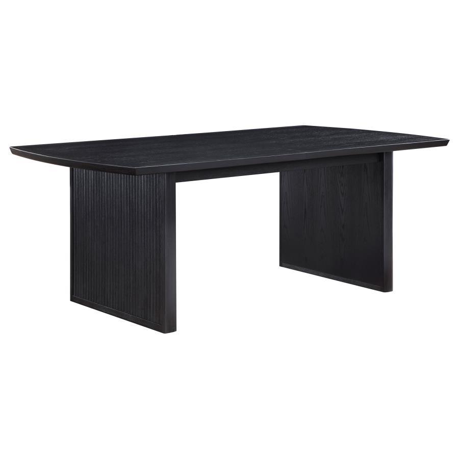 Brookmead - Extension Leaf Dining Table - Black Dining Table with Extension modern furniture Contempo Furniture