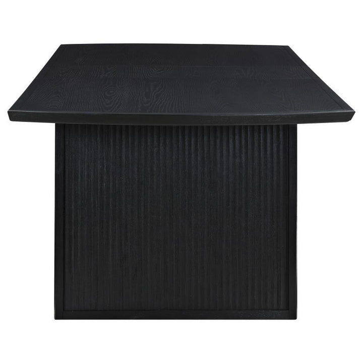 Brookmead - Extension Leaf Dining Table - Black Dining Table with Extension modern furniture Contempo Furniture