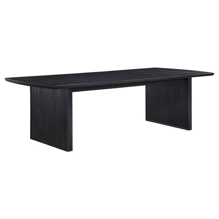 Brookmead - Extension Leaf Dining Table - Black Dining Table with Extension modern furniture Contempo Furniture