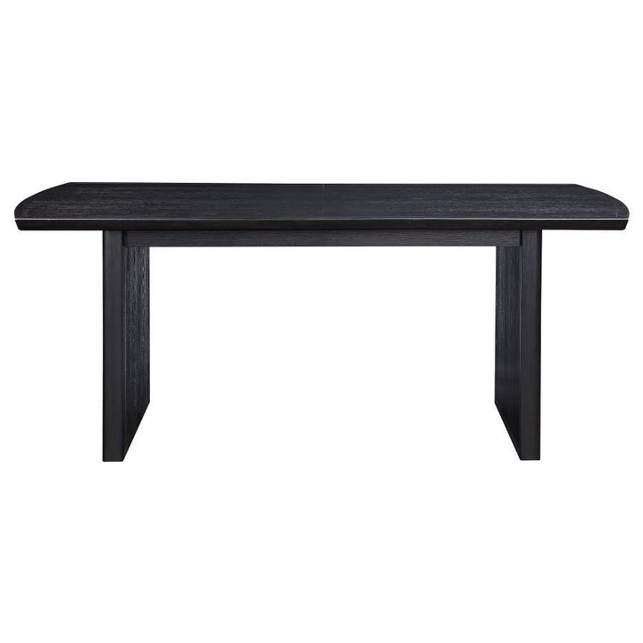 Brookmead - Extension Leaf Dining Table - Black Dining Table with Extension modern furniture Contempo Furniture