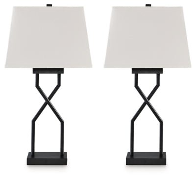 Brookthrone Table Lamp (Set of 2) - Black | Ashley Furniture