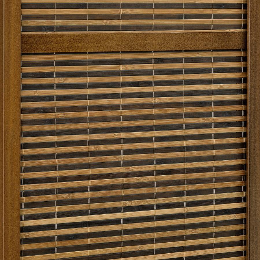 Browning - 4 - Panel Bamboo Room Divider Folding Screen - Walnut Room Divider modern furniture Contempo Furniture