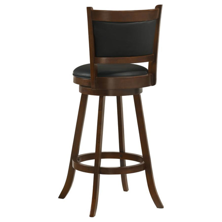 Broxton - Upholstered Swivel Bar Chair (Set of 2) - Chestnut Stool Set modern furniture Contempo Furniture