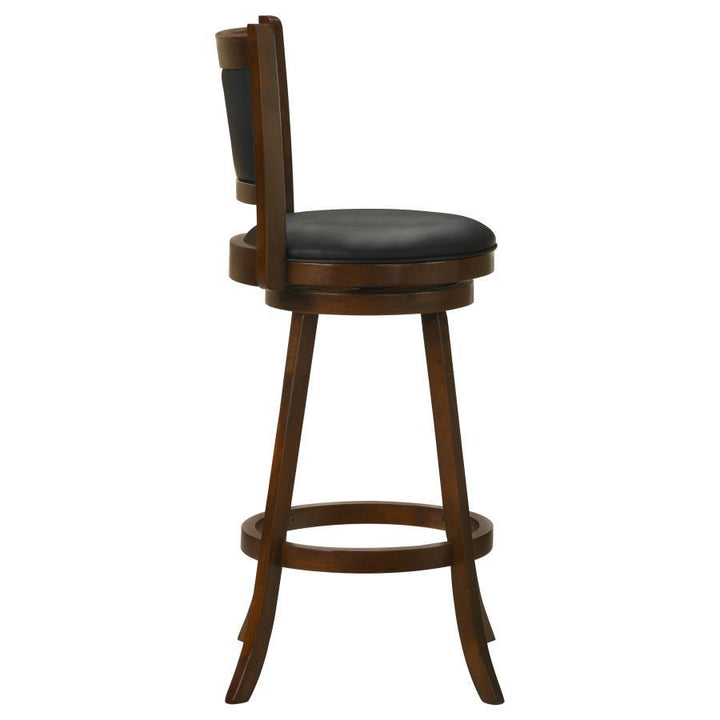 Broxton - Upholstered Swivel Bar Chair (Set of 2) - Chestnut Stool Set modern furniture Contempo Furniture