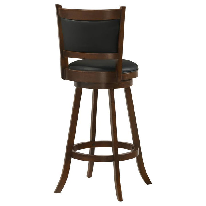 Broxton - Upholstered Swivel Bar Chair (Set of 2) - Chestnut Stool Set modern furniture Contempo Furniture