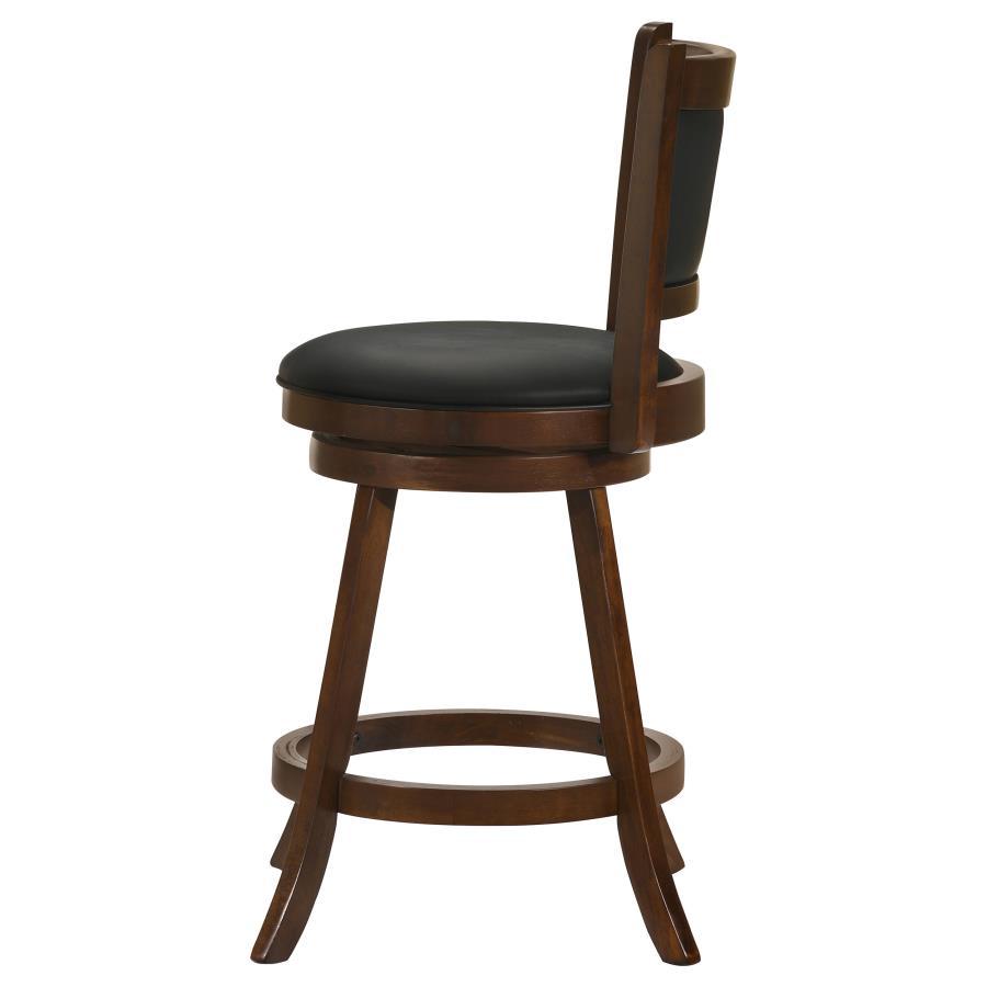 Broxton - Upholstered Swivel Counter Chair (Set of 2) - Chestnut Stool Set modern furniture Contempo Furniture