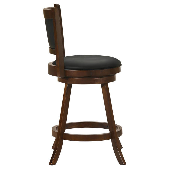 Broxton - Upholstered Swivel Counter Chair (Set of 2) - Chestnut Stool Set modern furniture Contempo Furniture