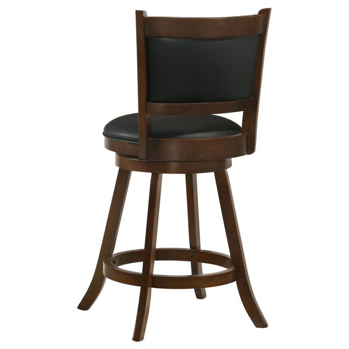 Broxton - Upholstered Swivel Counter Chair (Set of 2) - Chestnut Stool Set modern furniture Contempo Furniture
