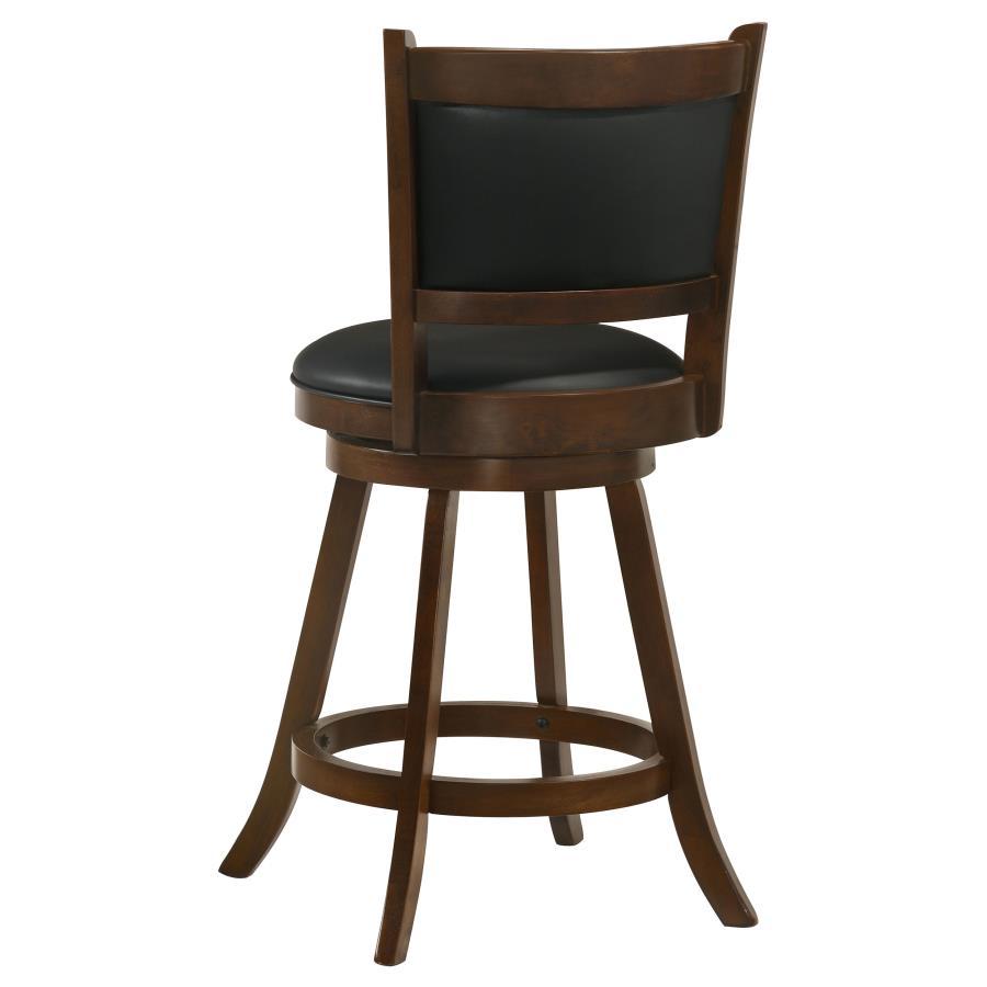 Broxton - Upholstered Swivel Counter Chair (Set of 2) - Chestnut Stool Set modern furniture Contempo Furniture