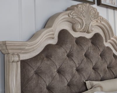 Bruchandi California King Upholstered Panel Bed - Gray Upholstered Bed modern furniture Contempo Furniture