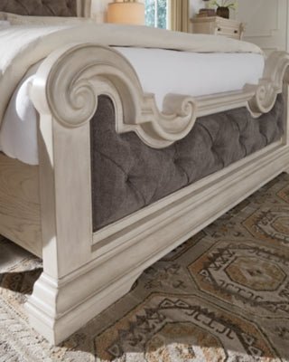 Bruchandi California King Upholstered Panel Bed - Gray Upholstered Bed modern furniture Contempo Furniture