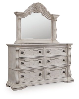 Bruchandi Dresser and Mirror - Gray Dresser & Mirror modern furniture Contempo Furniture