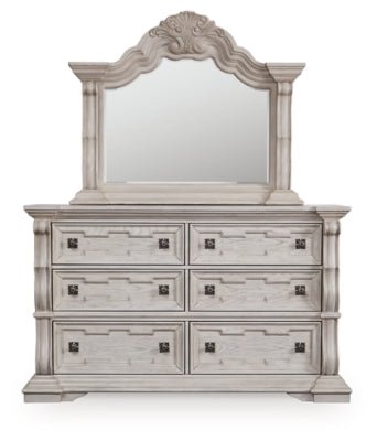 Bruchandi Dresser and Mirror - Gray Dresser &amp; Mirror modern furniture Contempo Furniture